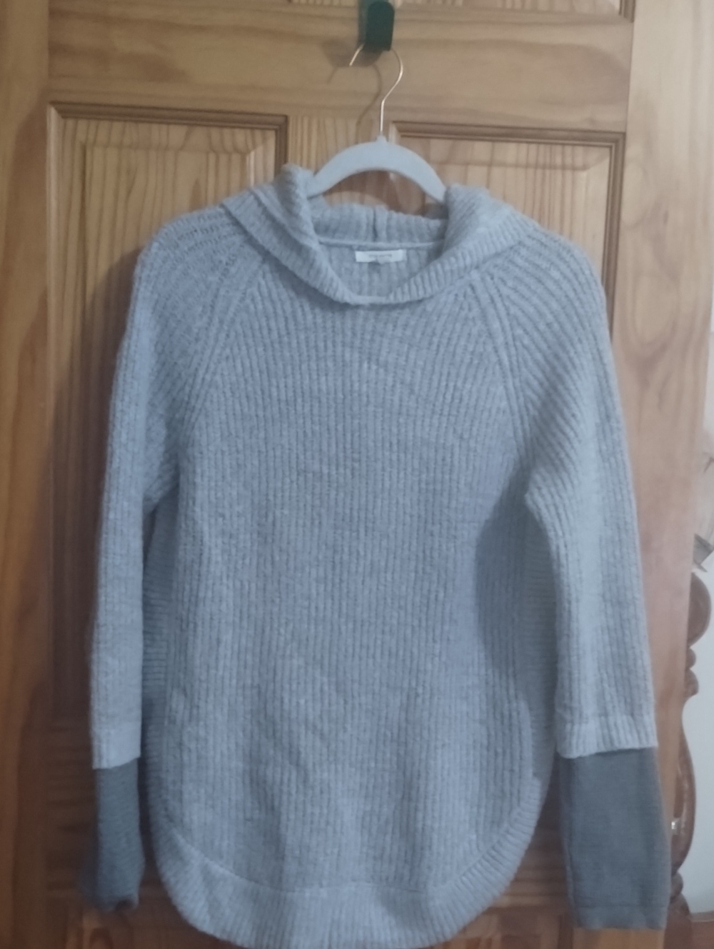 Maurices Light Gray Hooded Sweater